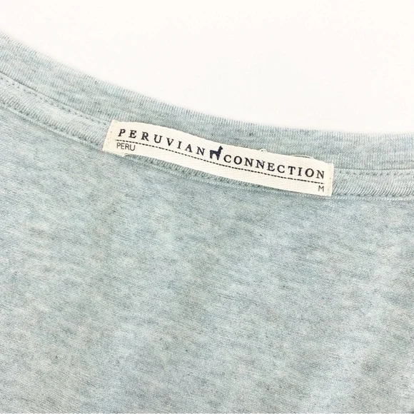 Peruvian Connection Malibu Cotton Modal Jersey Knit Maxi T-Shirt Dress: Seafoam - Picture 8 of 9